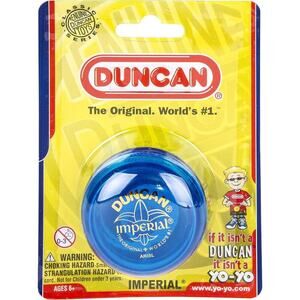Duncan Toys Imperial Yo-Yo with String, Steel Axle and Plastic Blue Body New